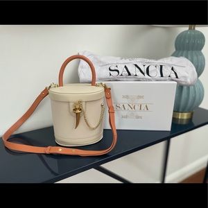 Sancia the Camilo Mini Bucket Bag - Ecru